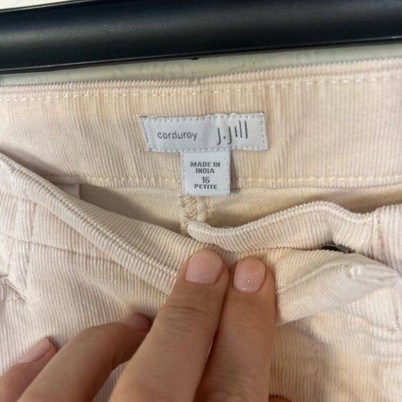 J. Jill Corduroy Womens 16 Petite Cream colored Pants - Picture 4 of 10